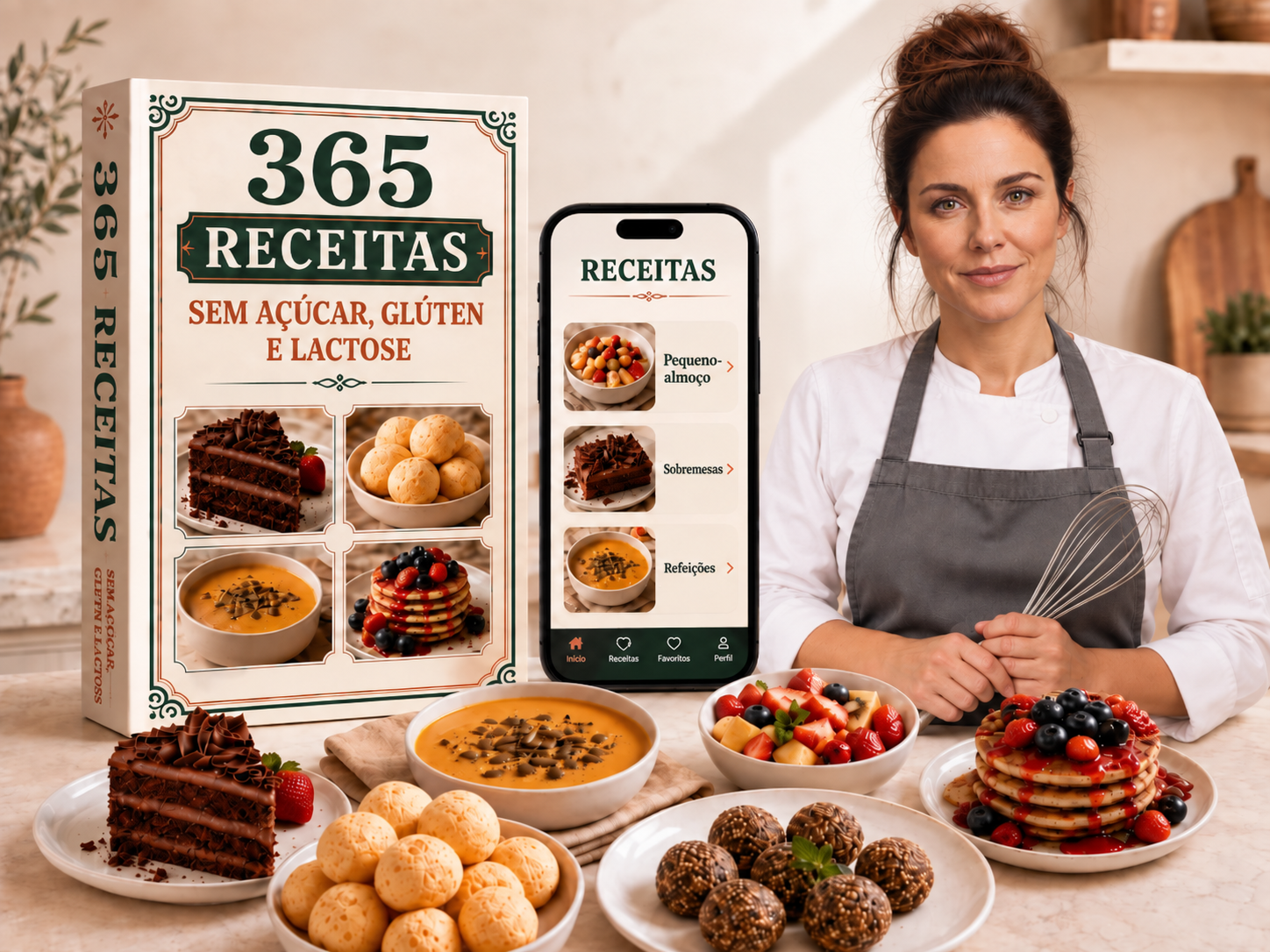 Livro digital 365 Receitas com a personagem Chef Inês Martins